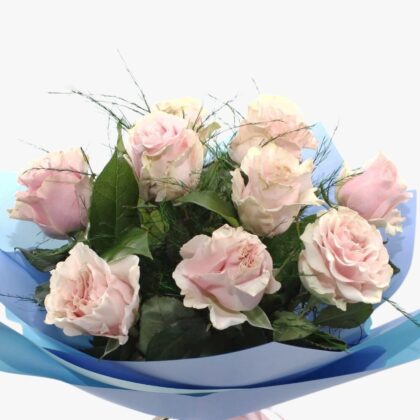 Buchet 9 trandafiri Pink Mondial